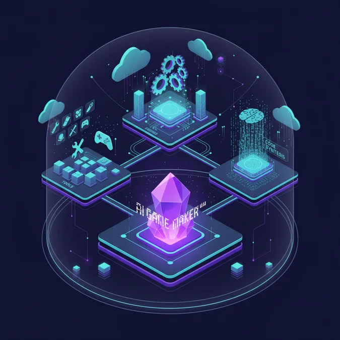 Inside the AI Game Maker Architecture: Tools, Engines, and Code Synthesis