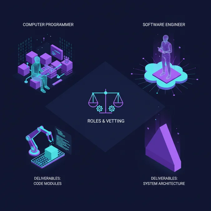 computer programmer vs software engineer