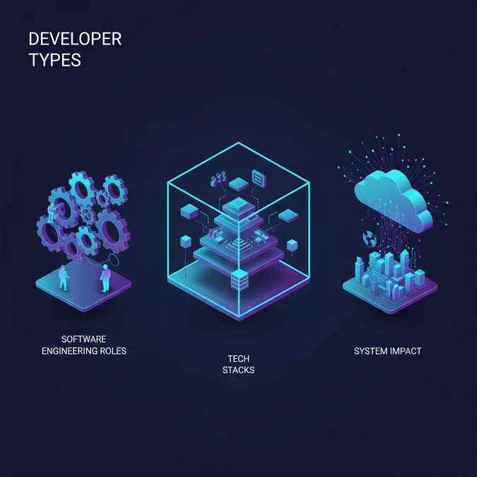 Developer Types: Software Engineering Roles, Tech Stacks, and System Impact