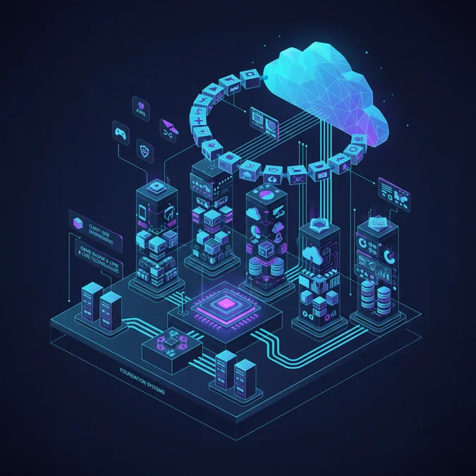 Inside the Modern Game Studio: Engineering Taxonomy and Systems Stacks