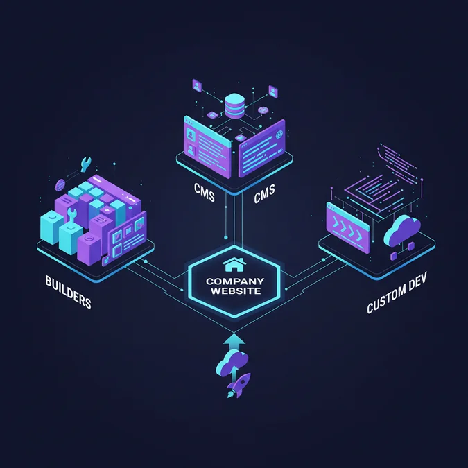 How to Create a Company Website: Builders, CMS, or Custom Dev?