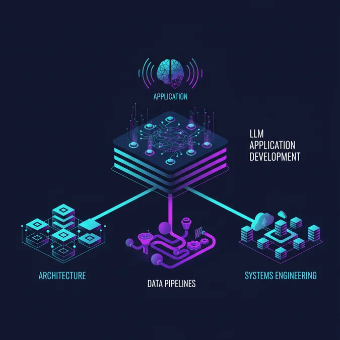 LLM Application Development: Architecture, Data Pipelines, and Systems Engineering