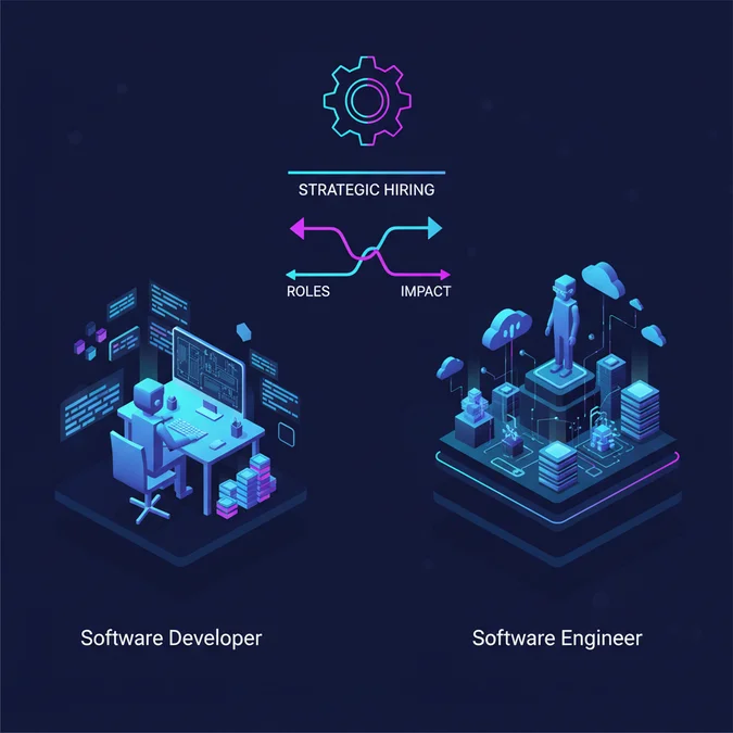 Software Developer vs Software Engineer: Roles, Impact, & Strategic Hiring