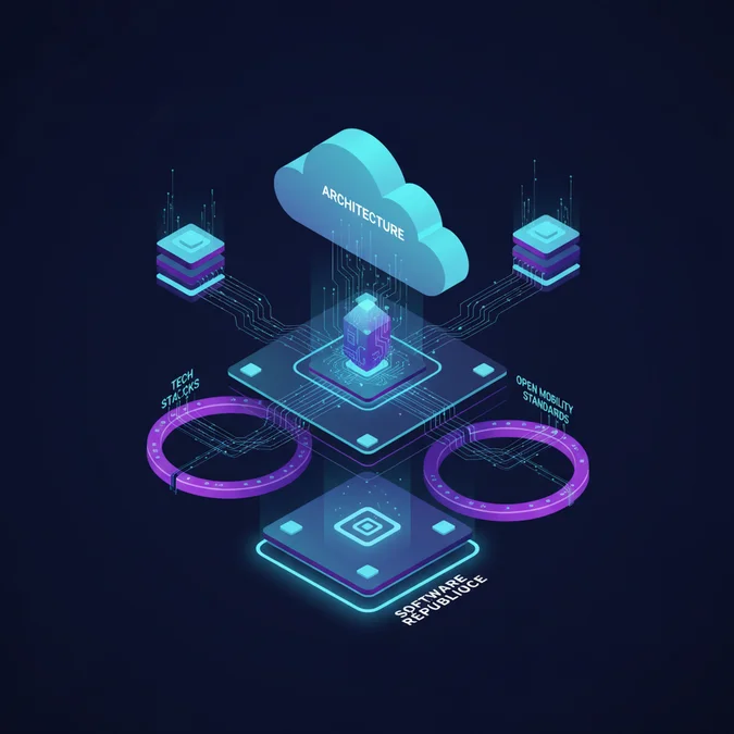 Software République: Architecture, Open Mobility Standards, and Tech Stacks