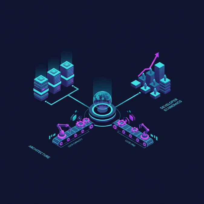 GitHub Pro: Architecture, CI/CD Capacity, and Developer Economics
