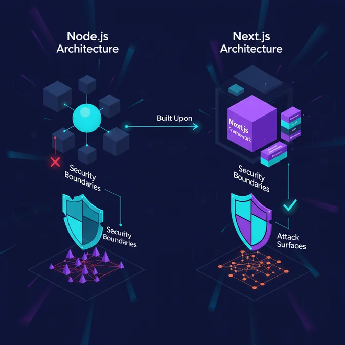 Node.js vs Next.js: Architecture, Security Boundaries, and Attack Surfaces