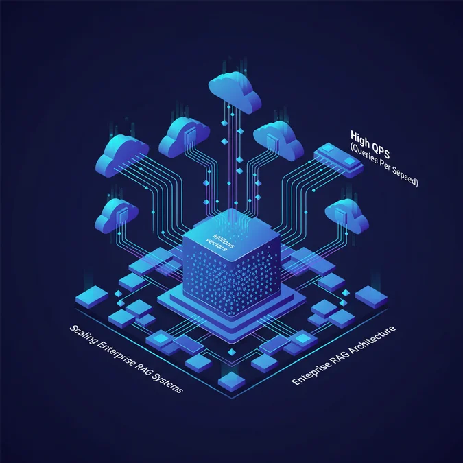 Scaling Enterprise RAG Systems to Millions of Vectors and High QPS